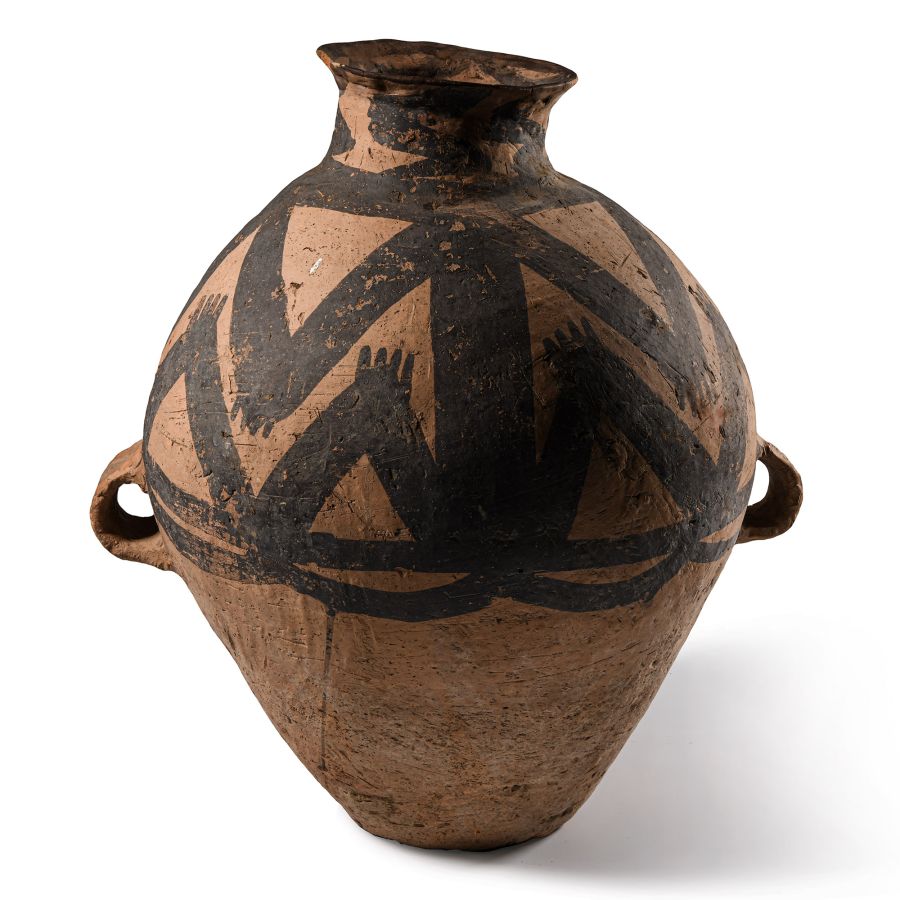 Chinese Neolithic Painted Frog Jar