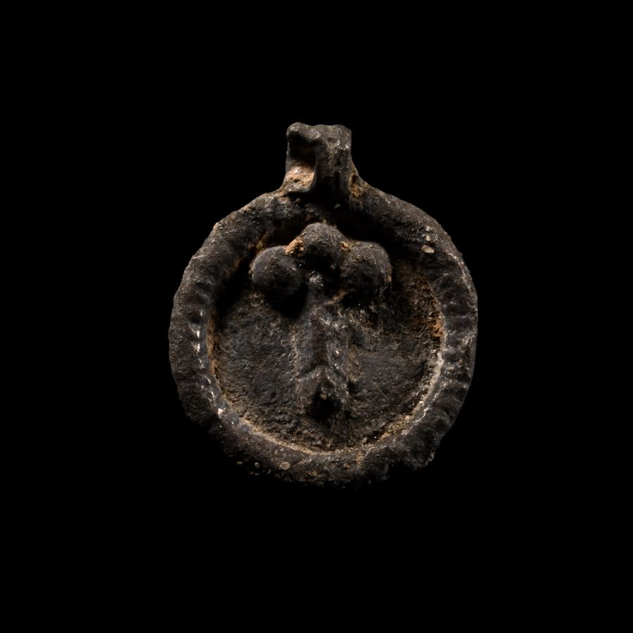 Roman Silver Pendant with Phallic