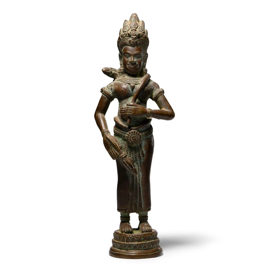 Indian Bronze Figure of Lakshmi