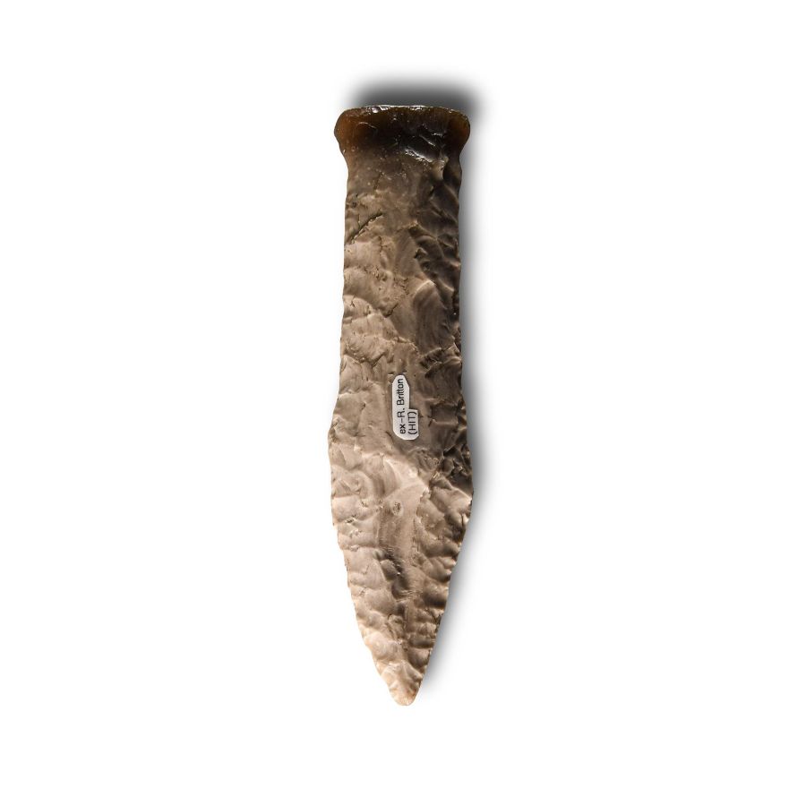 Large Stone Age Danish Type V Knapped Flint Dagger