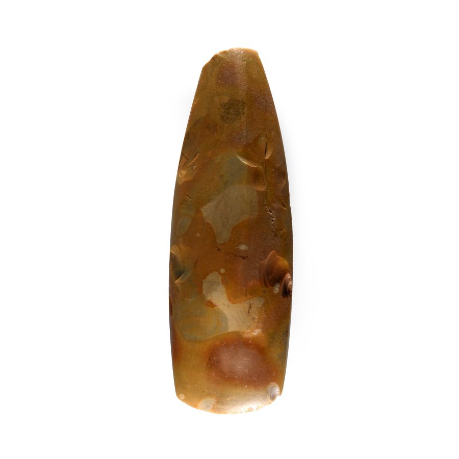 Large Stone Age French Polished Flint Handaxe