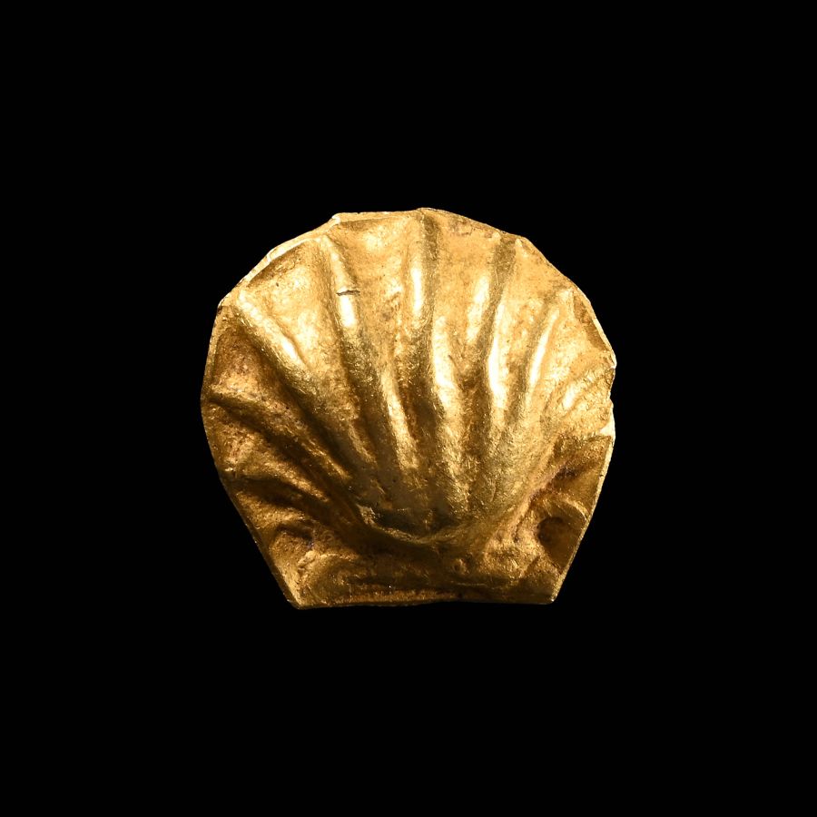 Medieval Gold Scallop Shell of St James Pilgrim's Badge