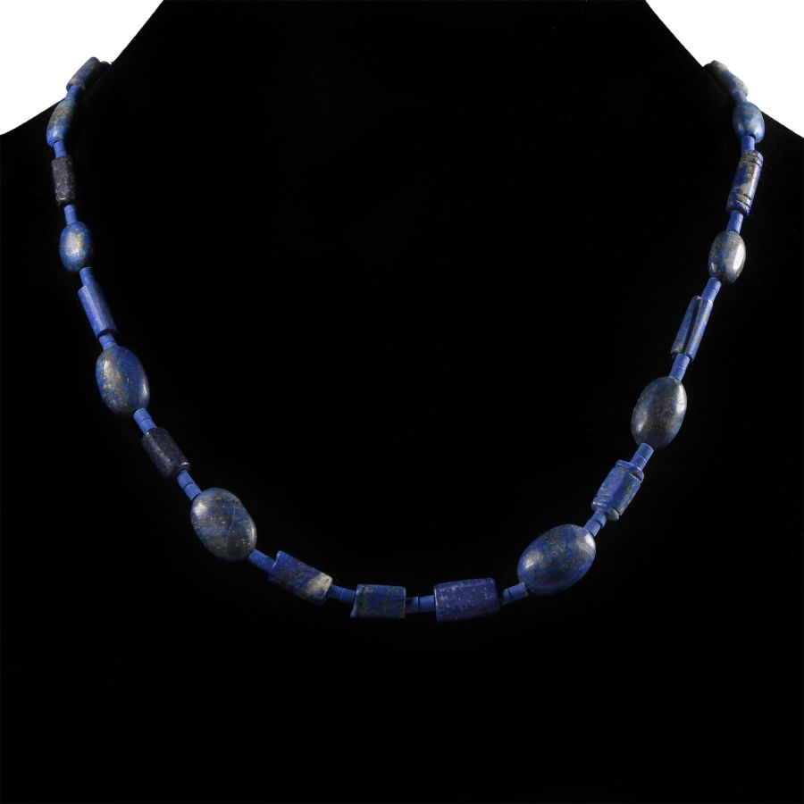 Bactrian Style Lapis Lazuli Bead Necklace String
