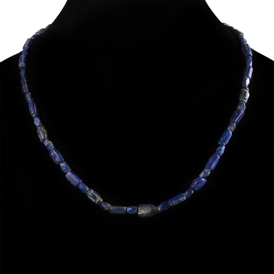 Bactrian Style Lapis Lazuli Bead Necklace String