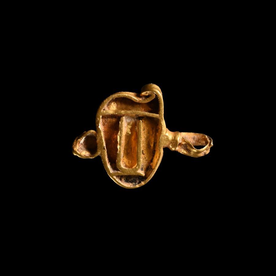Merovingian Gold Cloisonne Pendant