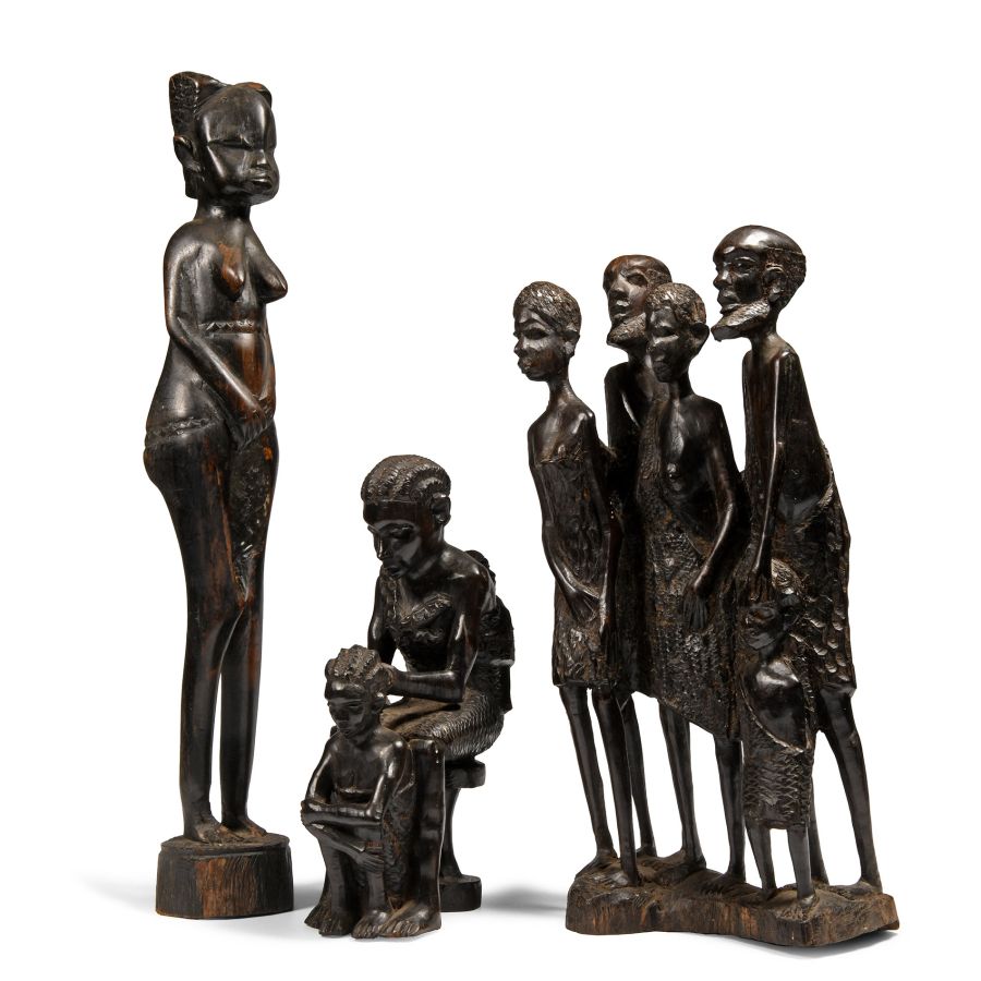 African Wooden Sculpture Group