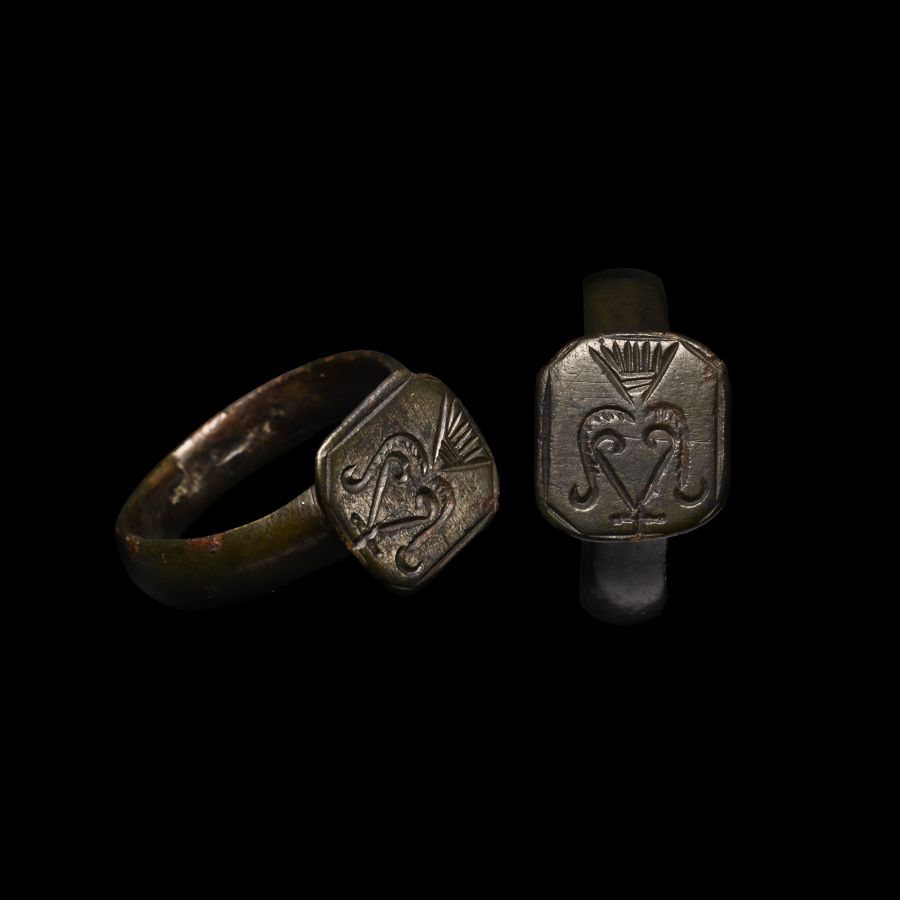 Tudor Period Bronze Ring with Censer