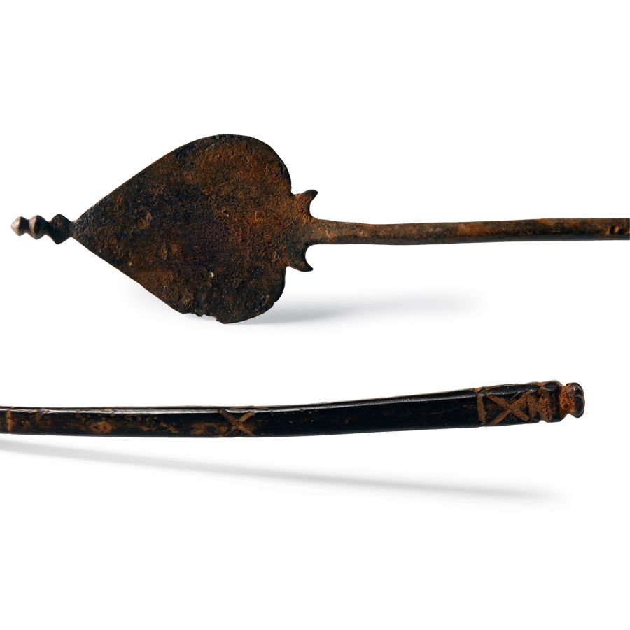 British Roman Bronze Votive Beneficiarius Sceptre