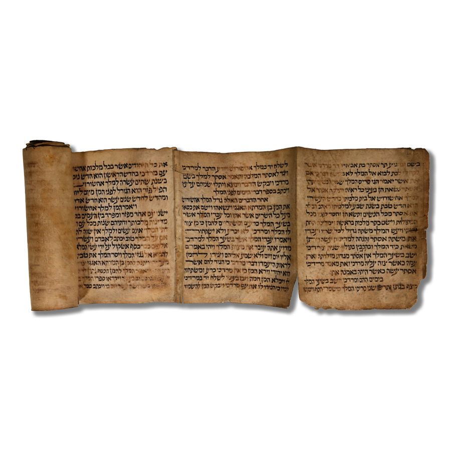 Hebrew Vellum Manuscript Scroll