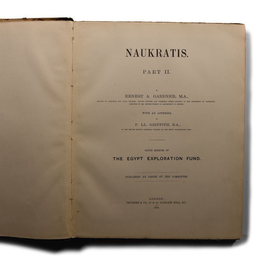 Archaeological Books - Gardner, E. A., Naukratis (Egypt), Part II