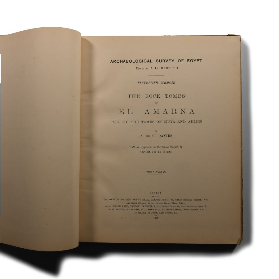 Archaeological Books - Davies, N. de G. - The Rock Tombs of El-Amarna (Egypt), Part III