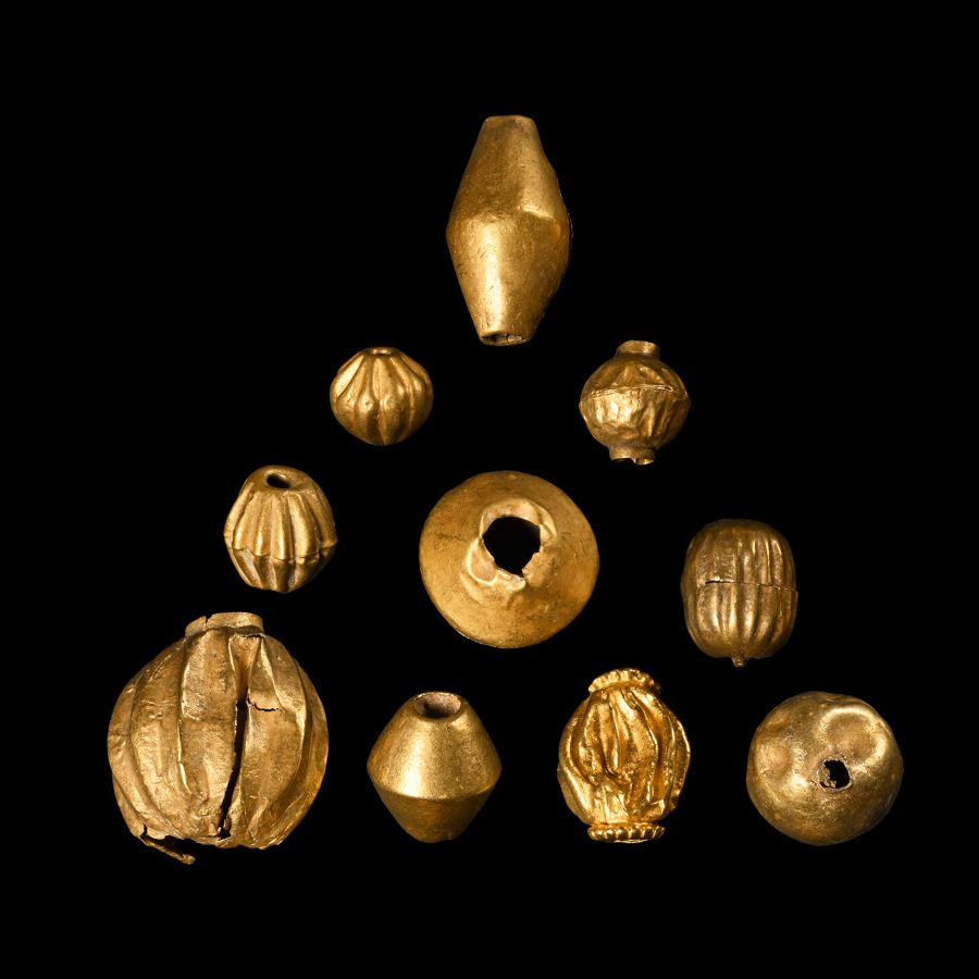 Ancient Large Gold Bead Collection