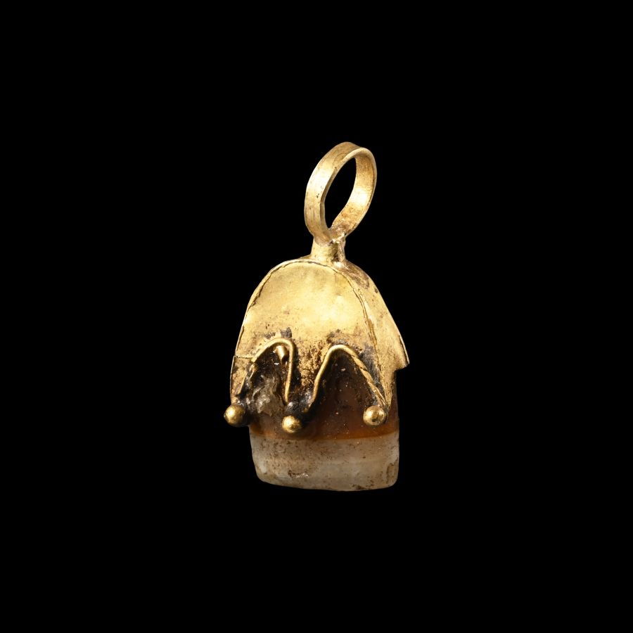 Viking Age Gold Elf Shot Pendant