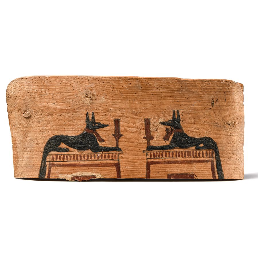 Egyptian Wooden Shabti Box Lid