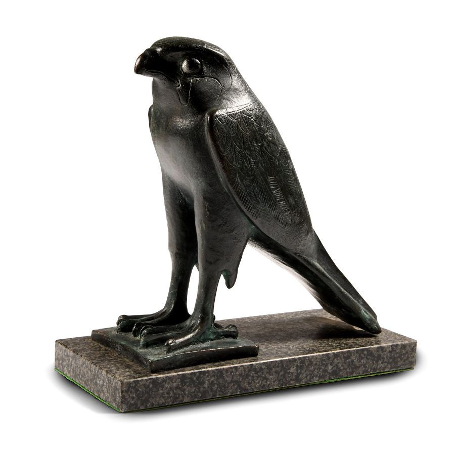 Bronze Statue of Egyptian Horus as a Falcon