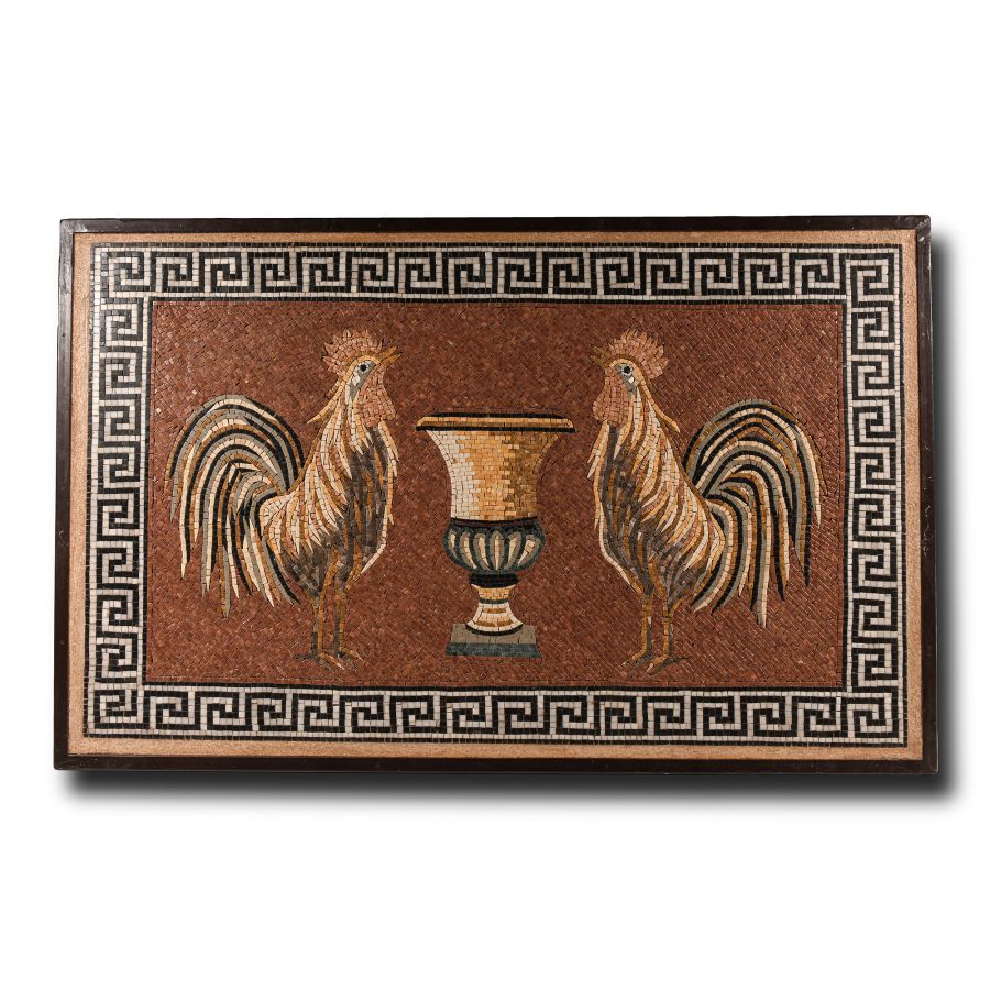 Large Roman Style Mosaic Panel