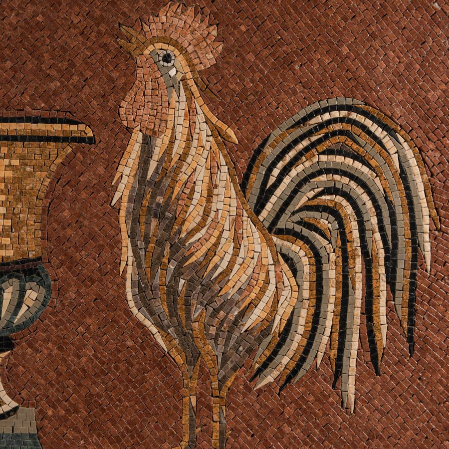 Large Roman Style Mosaic Panel