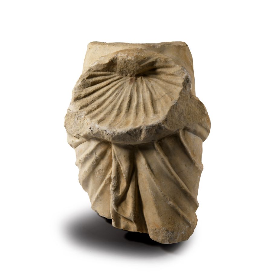 Roman Marble Fragment of Venus Rising from the Water