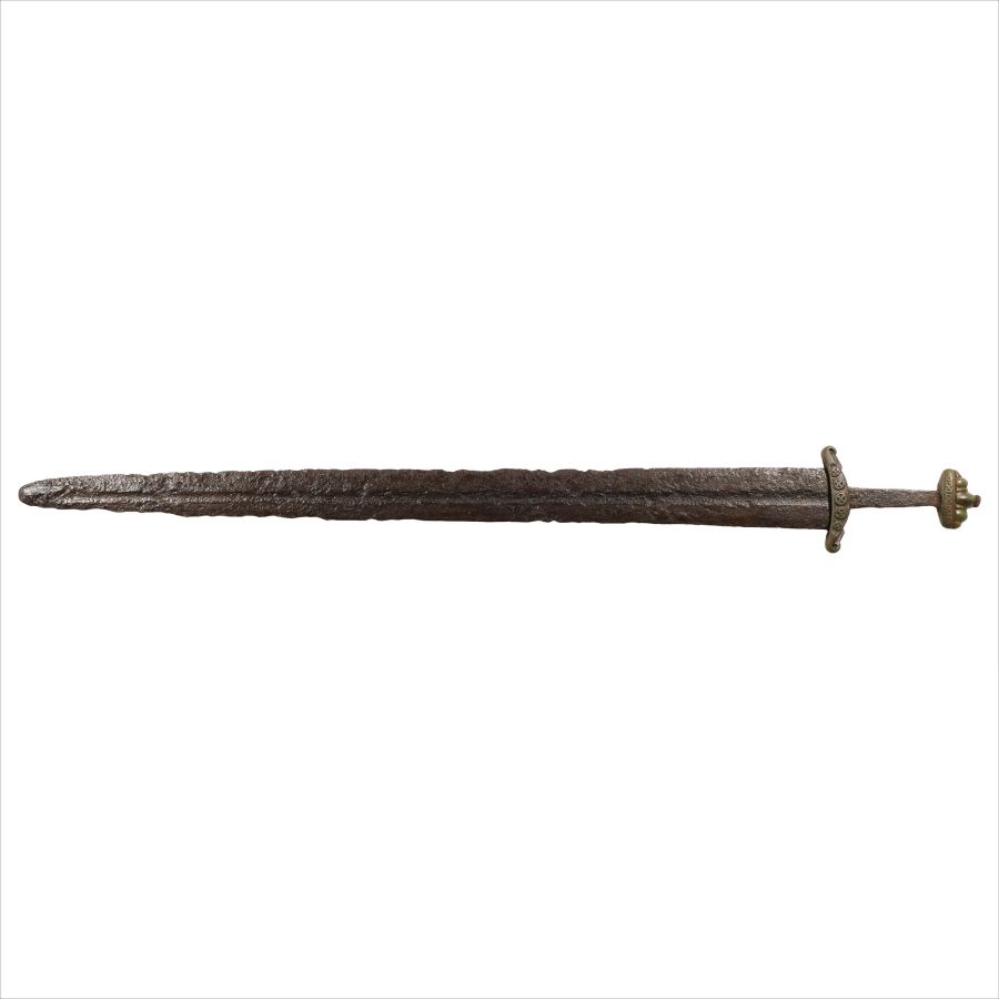 Viking Age Iron Sword with Seven-Lobed Pommel