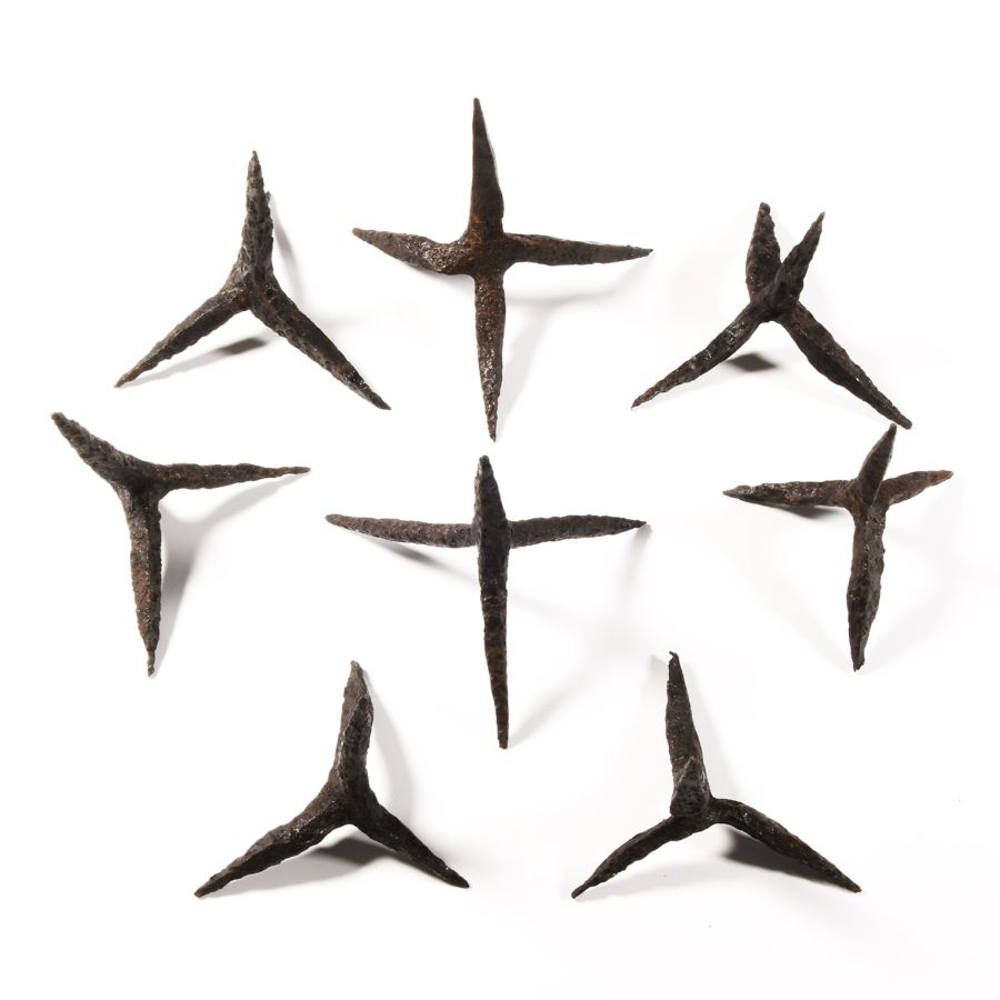 Medieval Iron Anti-Cavalry Caltrop Group