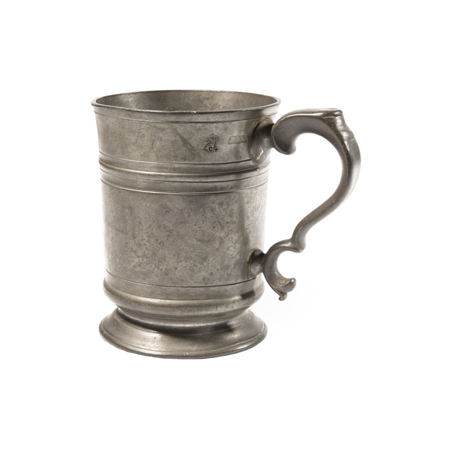 Georgian Pewter Pint Tankard for RC