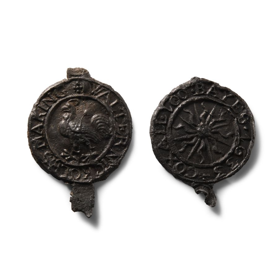 Large 'Thames' Charles I Period Lead Seal Pair