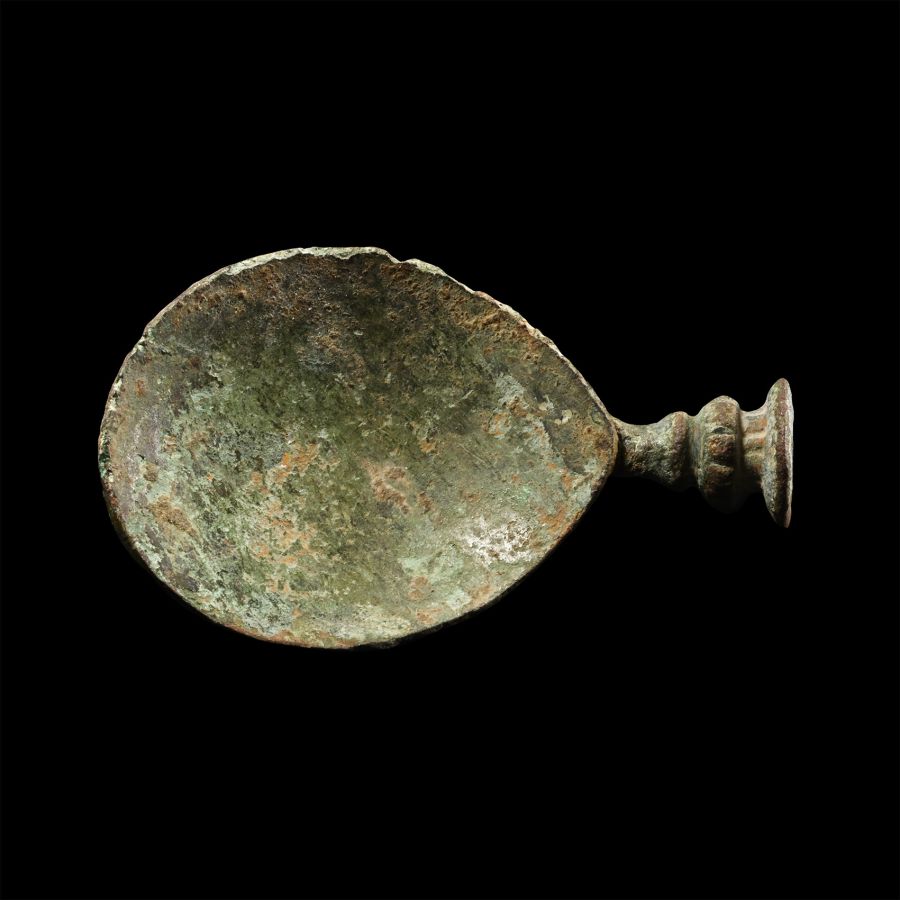 Medieval Bronze Medical Spoon