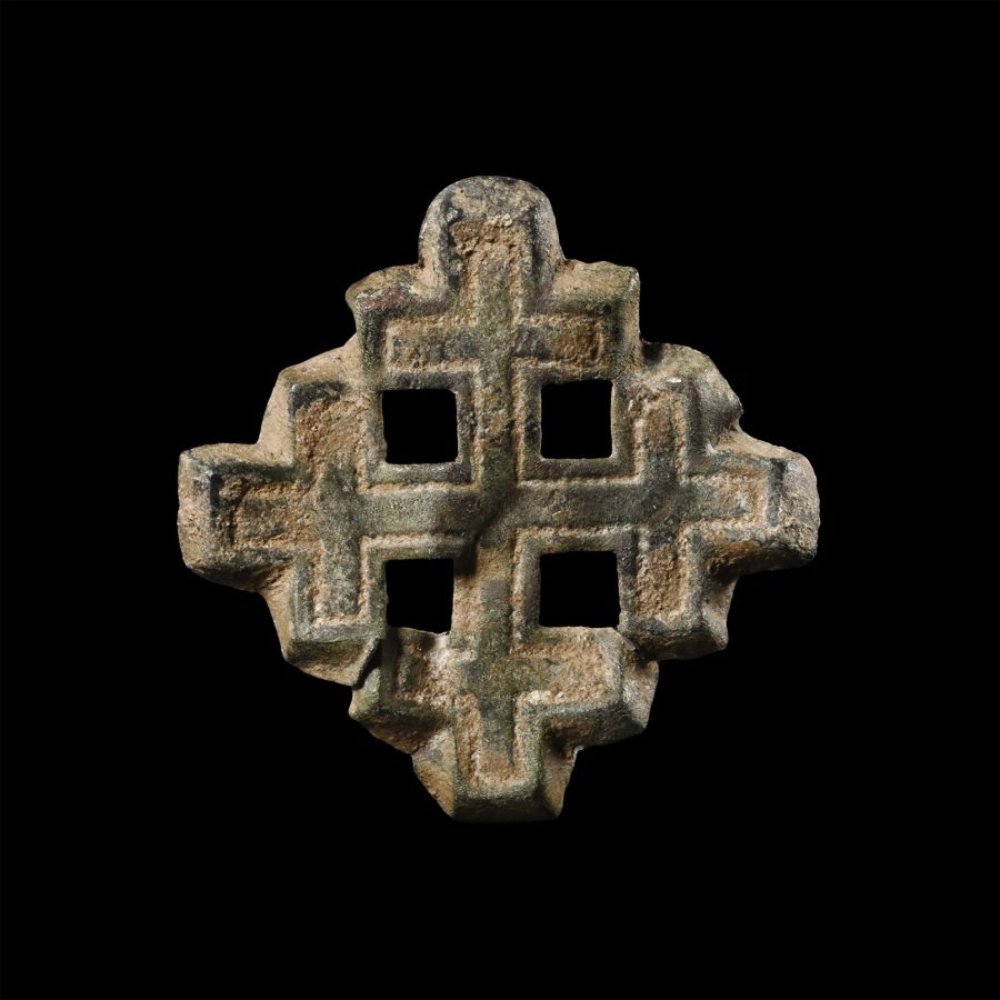 Medieval Bronze Knight's Holy Sepulchre Badge