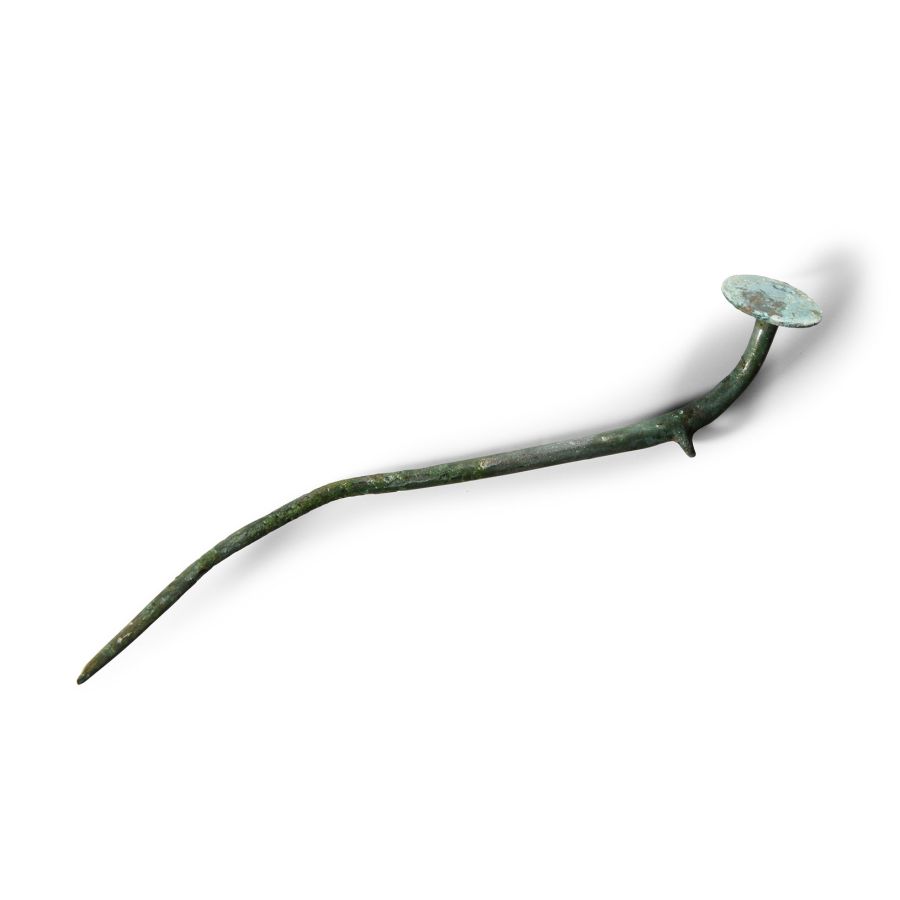 Bronze Age British Flat-Topped Cloak Pin