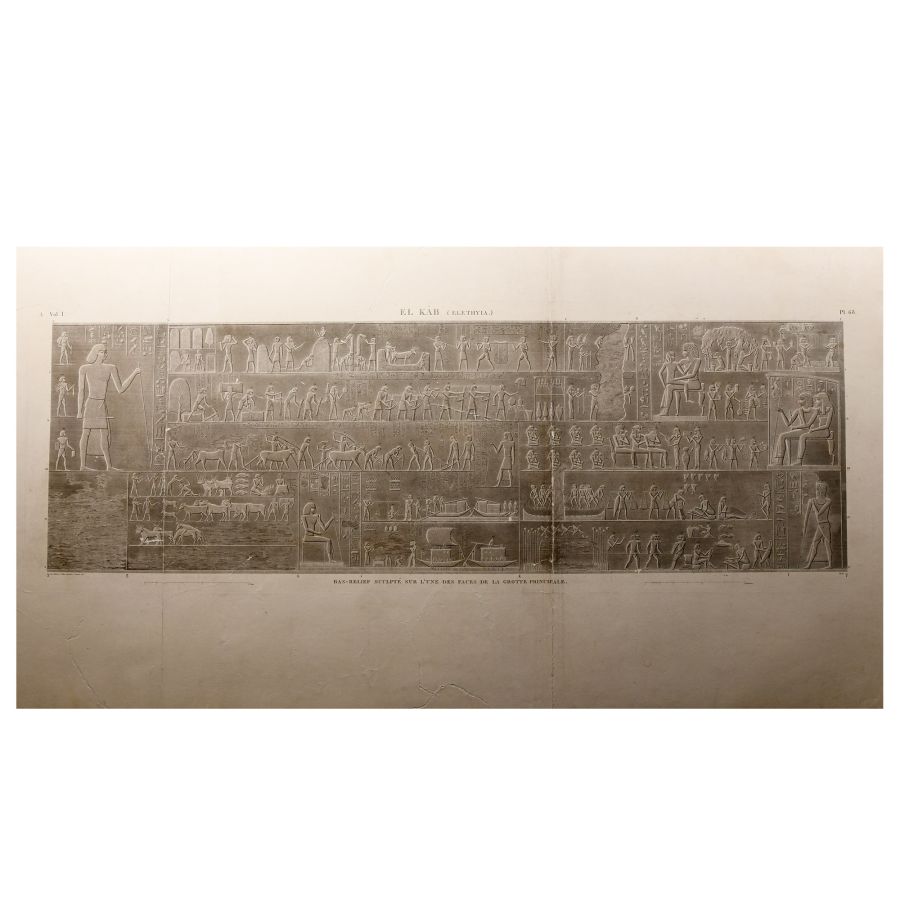 Large Egyptian Expedition Lithograph Print of Elethyia