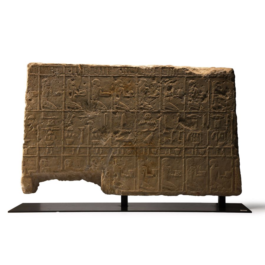 Egyptian Relief with List of Offerings