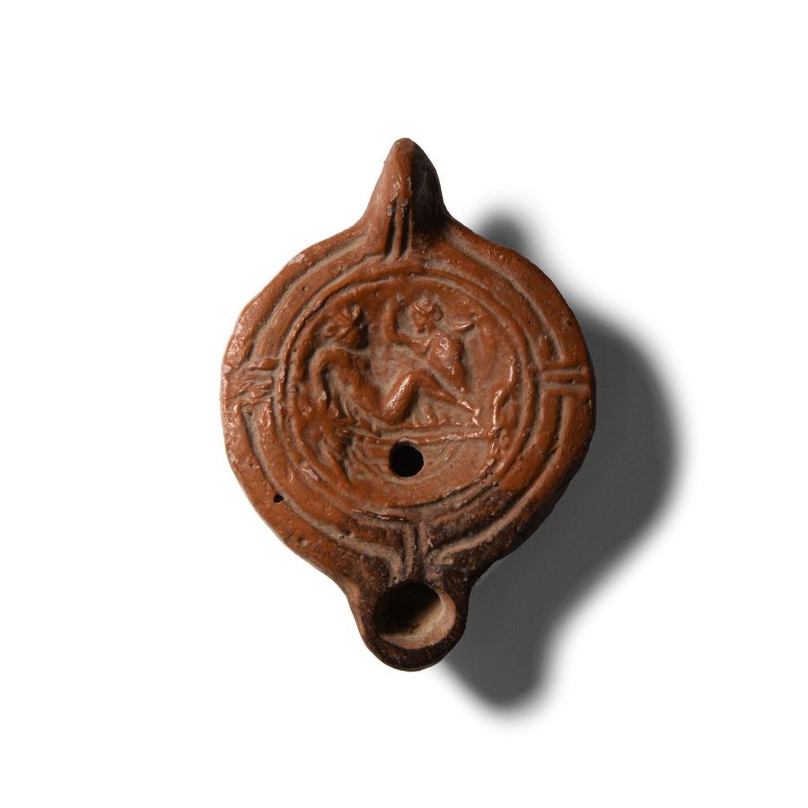 Roman Style Erotic Oil Lamp