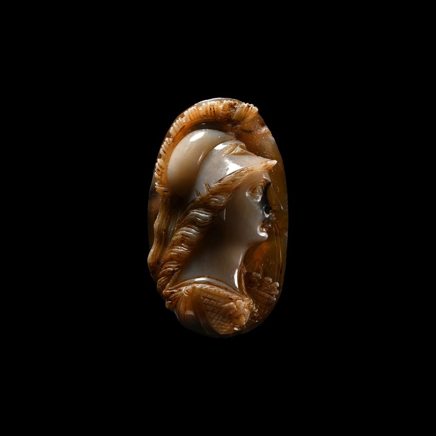 Roman Agate Cameo of Minerva