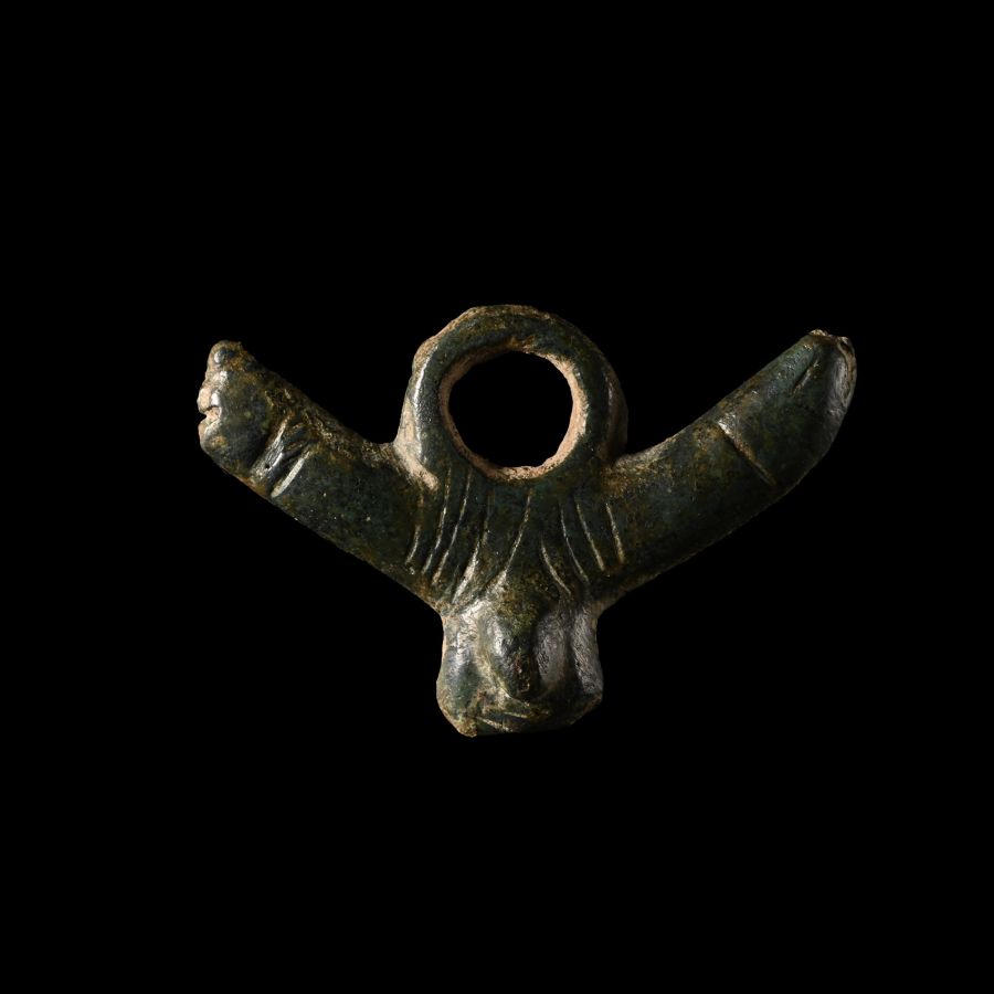 Roman Bronze Phallic Pendant
