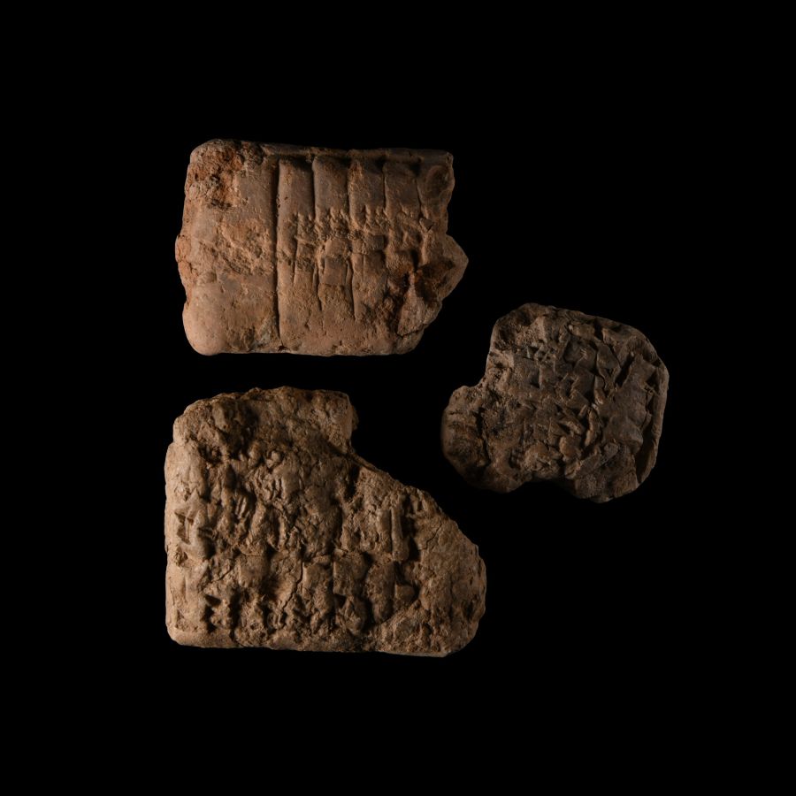 Mesopotamian Cuneiform Tablet Fragment Group