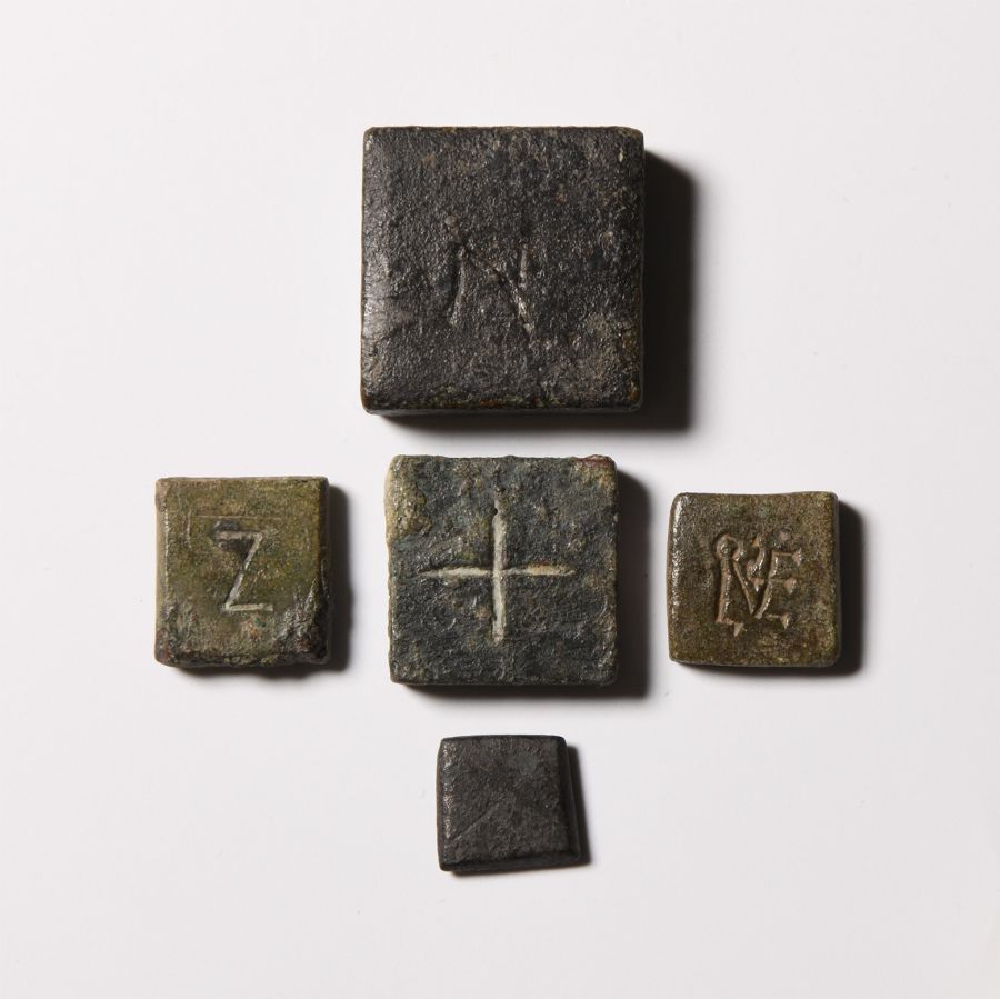 Byzantine Bronze Trade Weight Collection