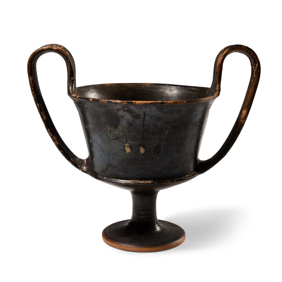 Greek Blackware Kantharos