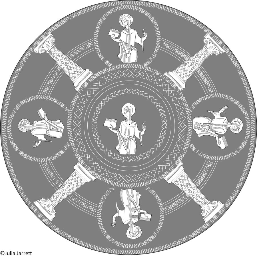 Byzantine Liturgical Bronze Bowl with Figures