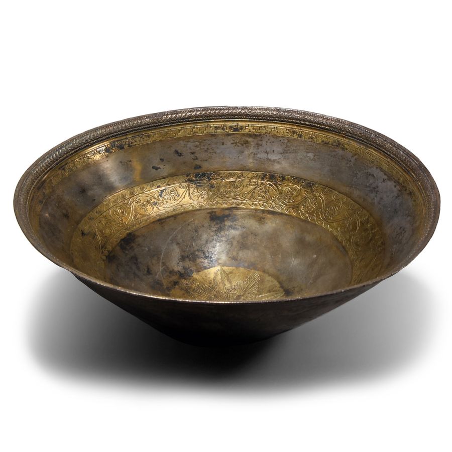 Hellenistic Decorated Silver-Gilt Bowl