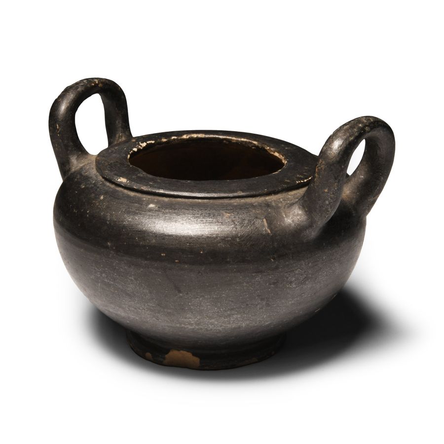 Greek Apulian Blackware Pyxis