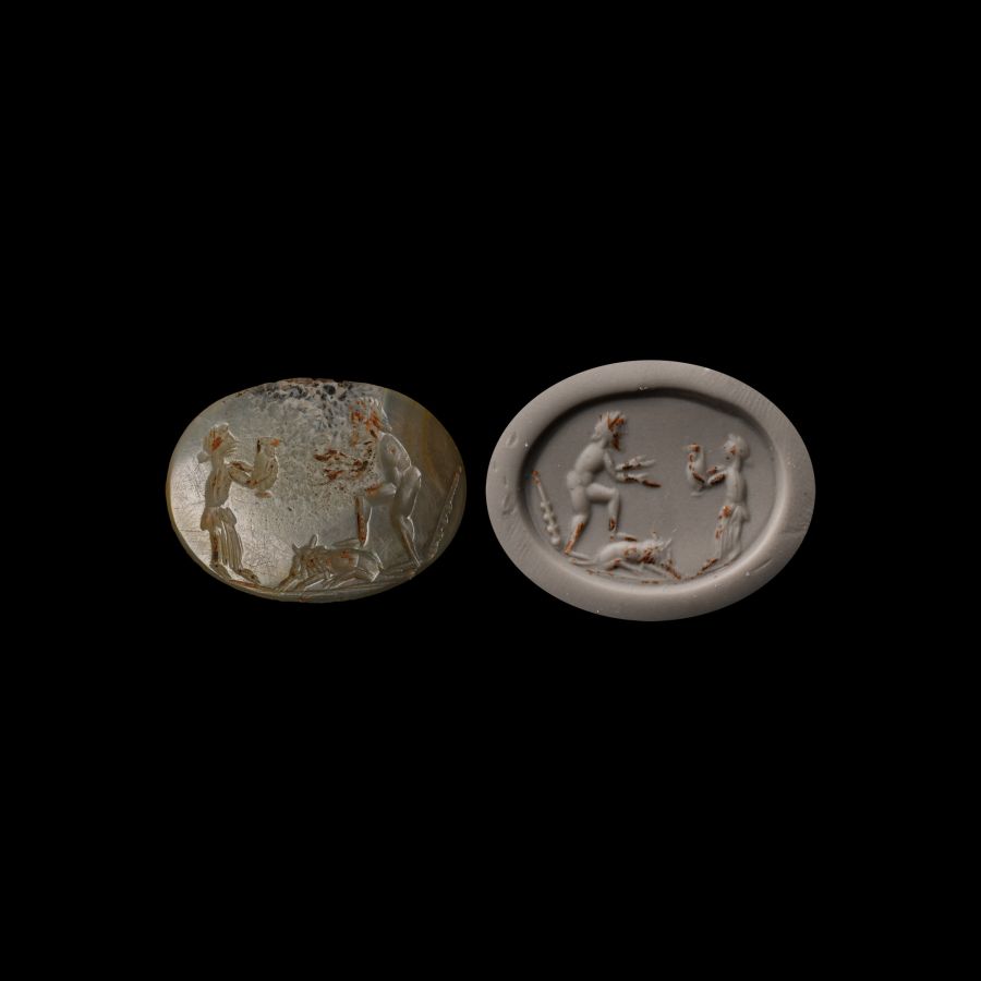 Onyx Gemstone with Hercules