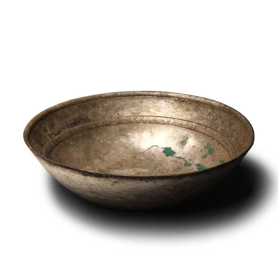 Hellenistic Decorated Silver Bowl