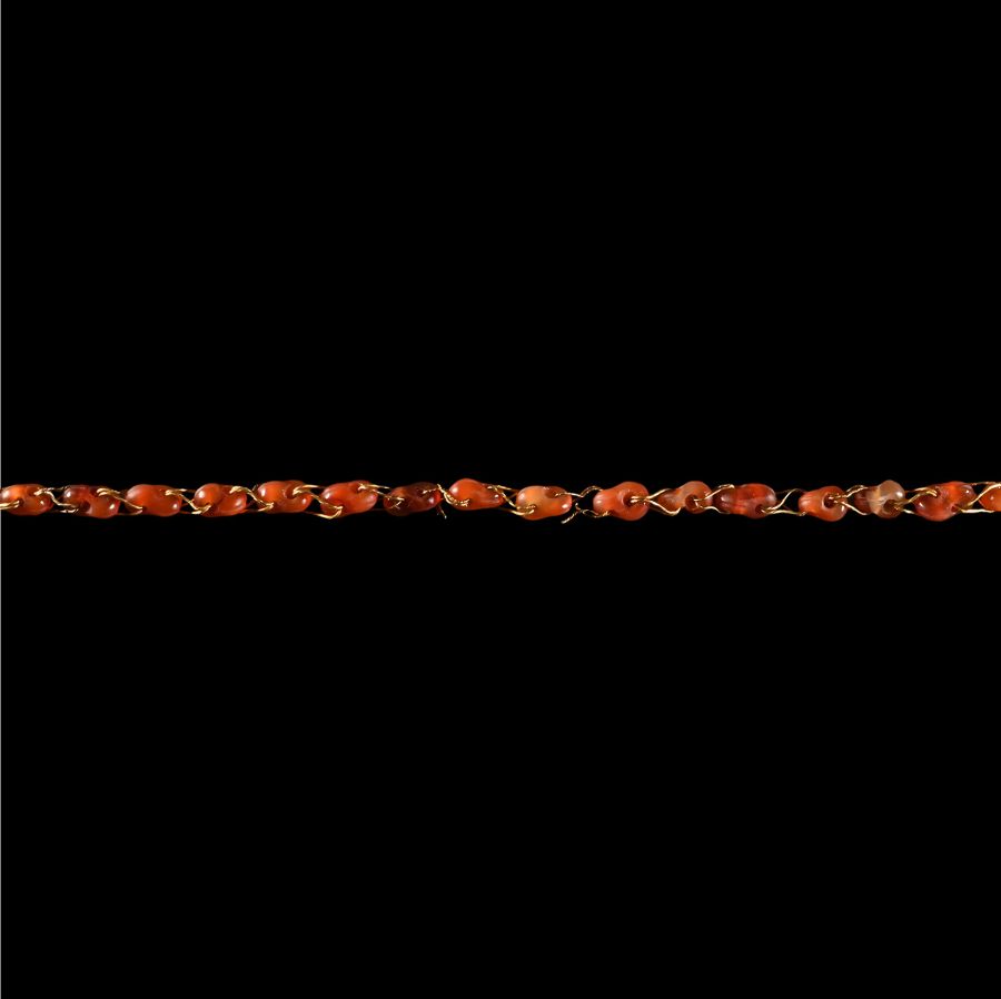 Greek Gold and Carnelian Necklace