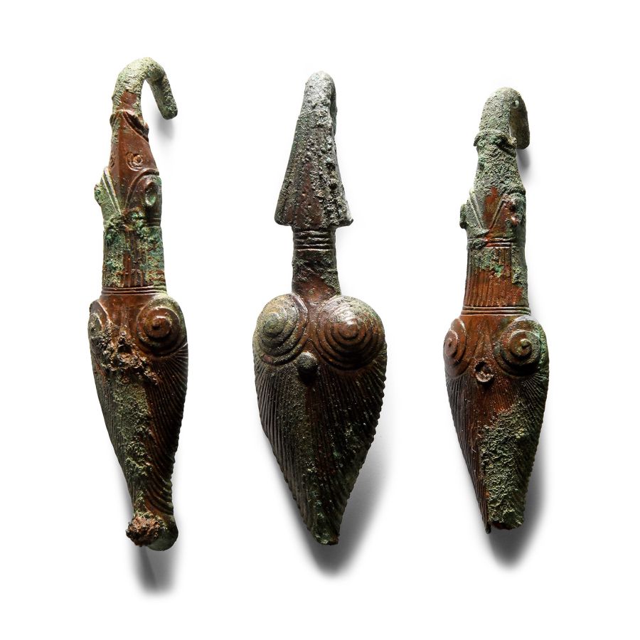 Etruscan Bronze Armoured Belt Hook Collection