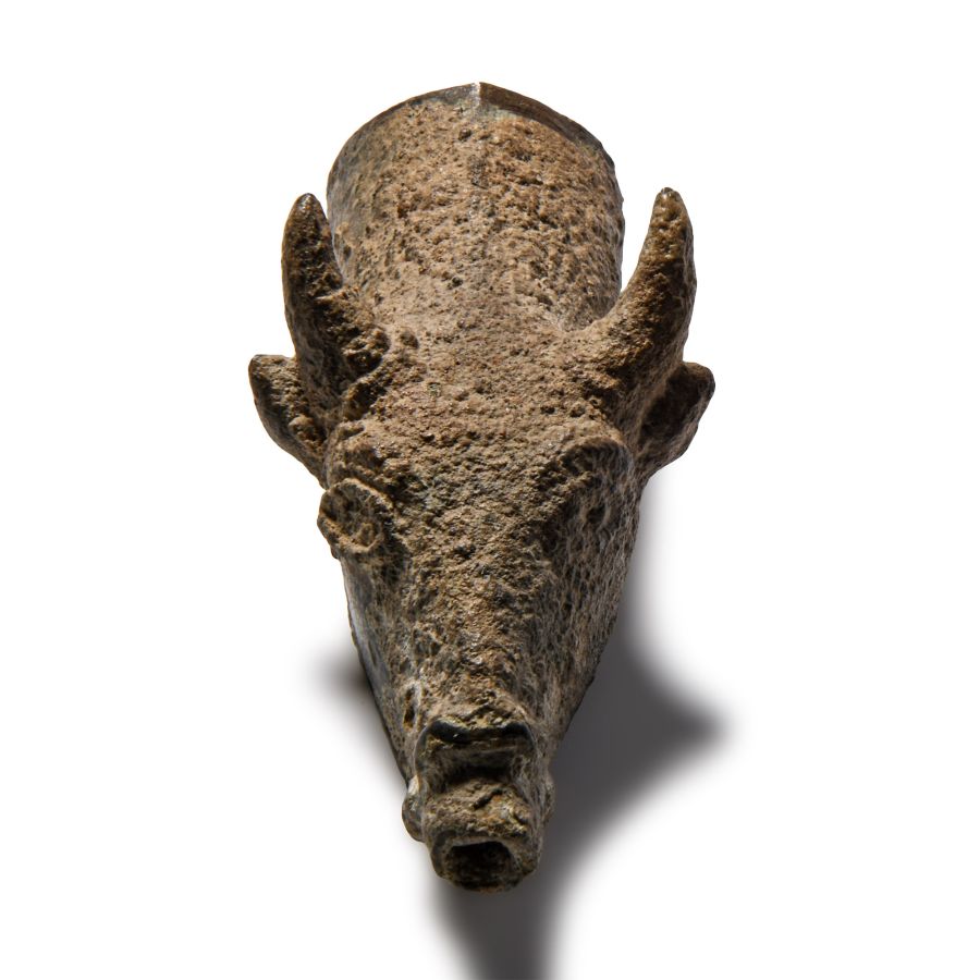 Western Asiatic Bull-Headed Bronze Spout