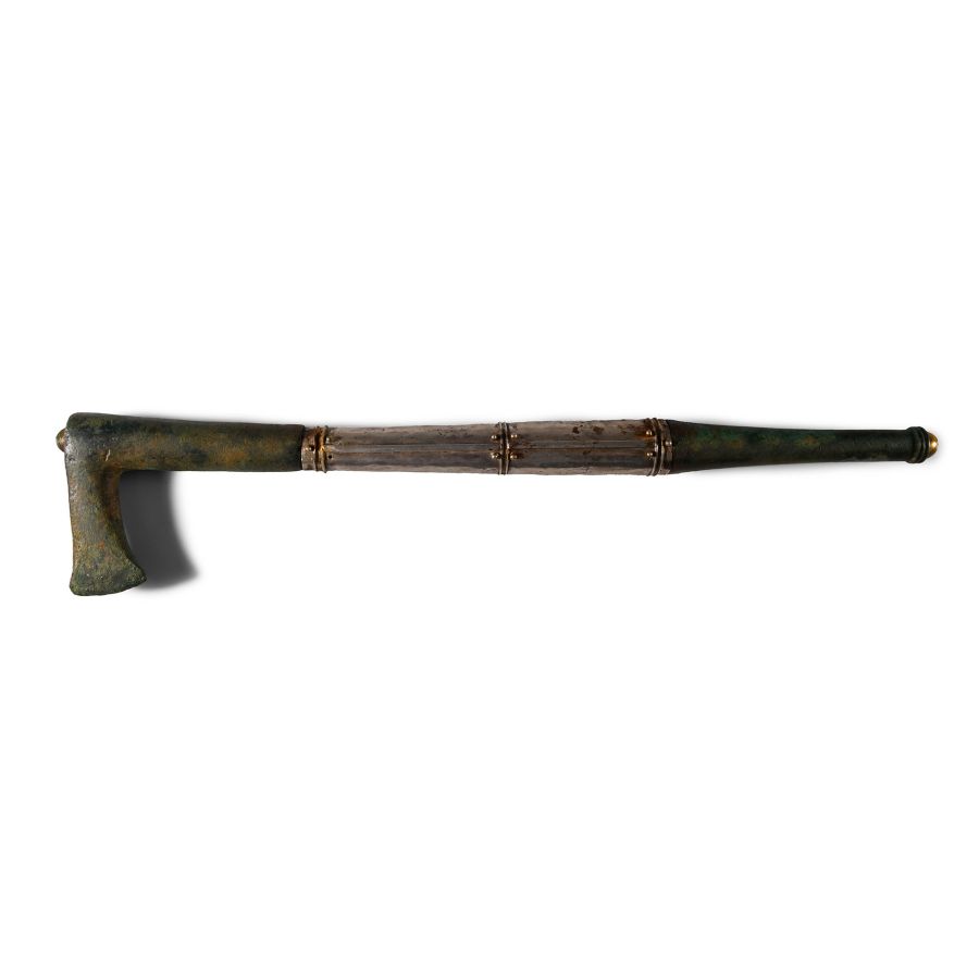 Elamite Ceremonial Axe with Silver Sleeve