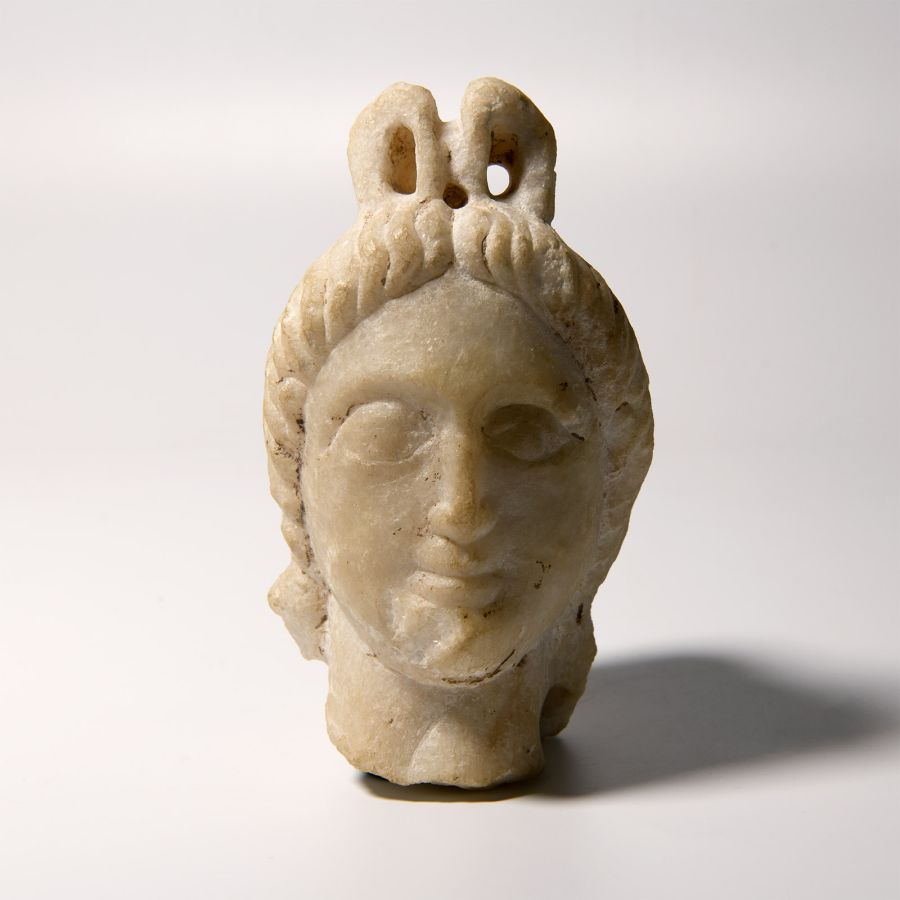 Graeco-Parthian Marble Head of a Divinity