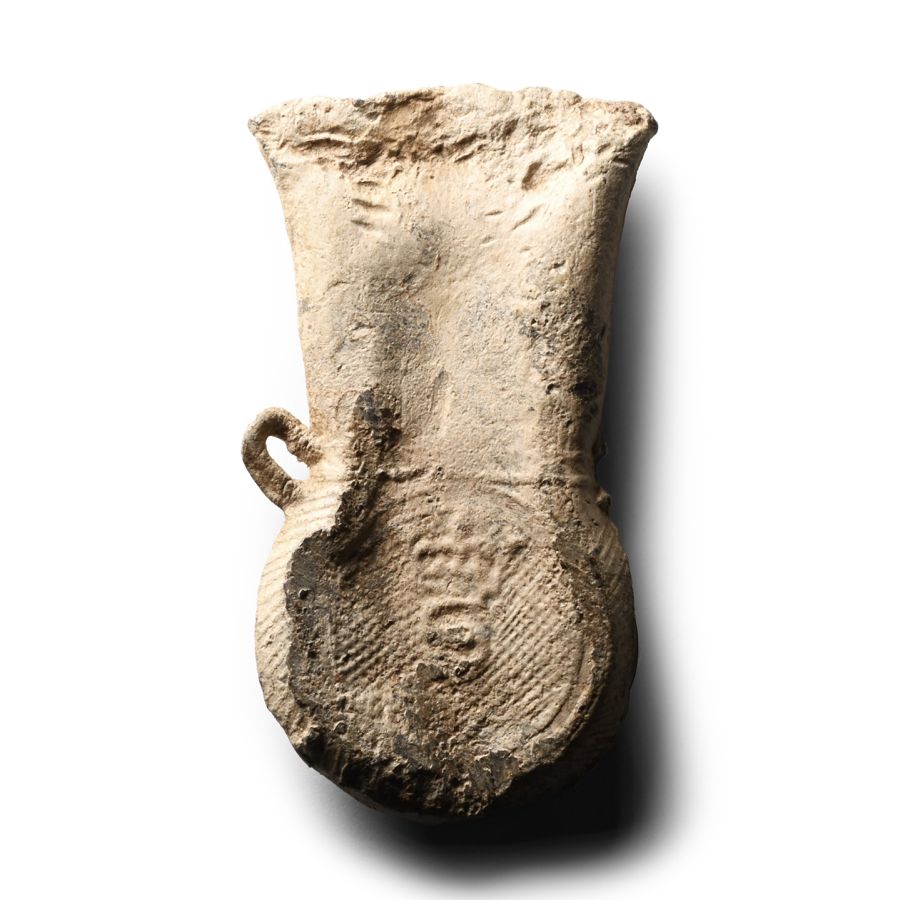 Medieval Lead Pilgrim's Holy Water Ampulla