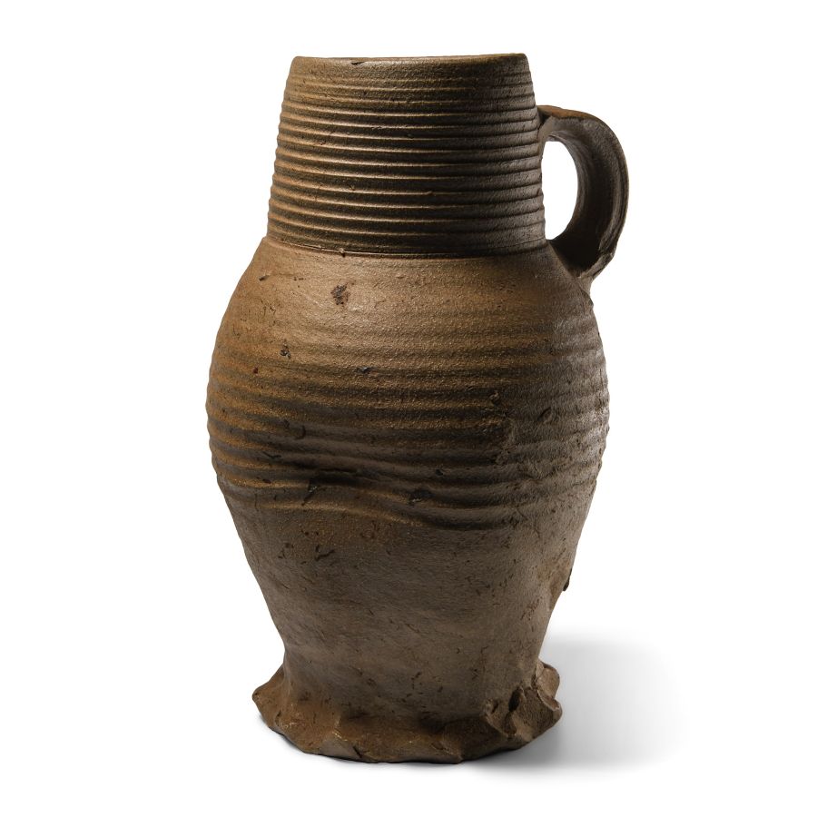 Tudor Period Terracotta Flagon