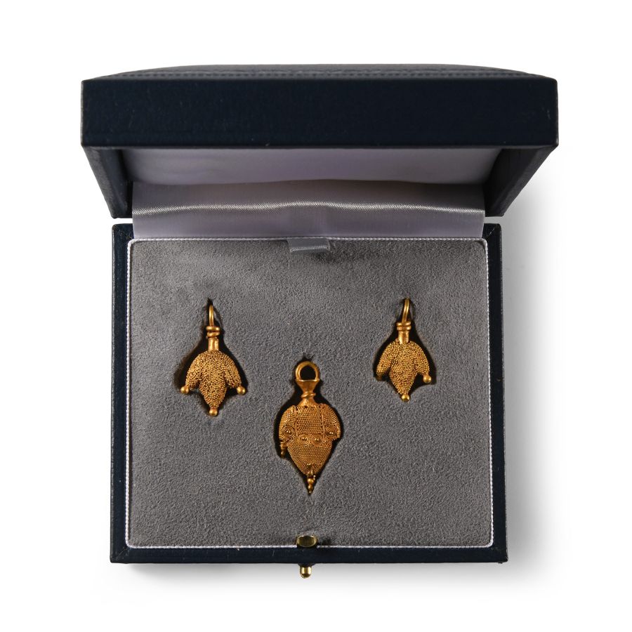 Roman Gold 'Bunched Grape' Jewellery Set